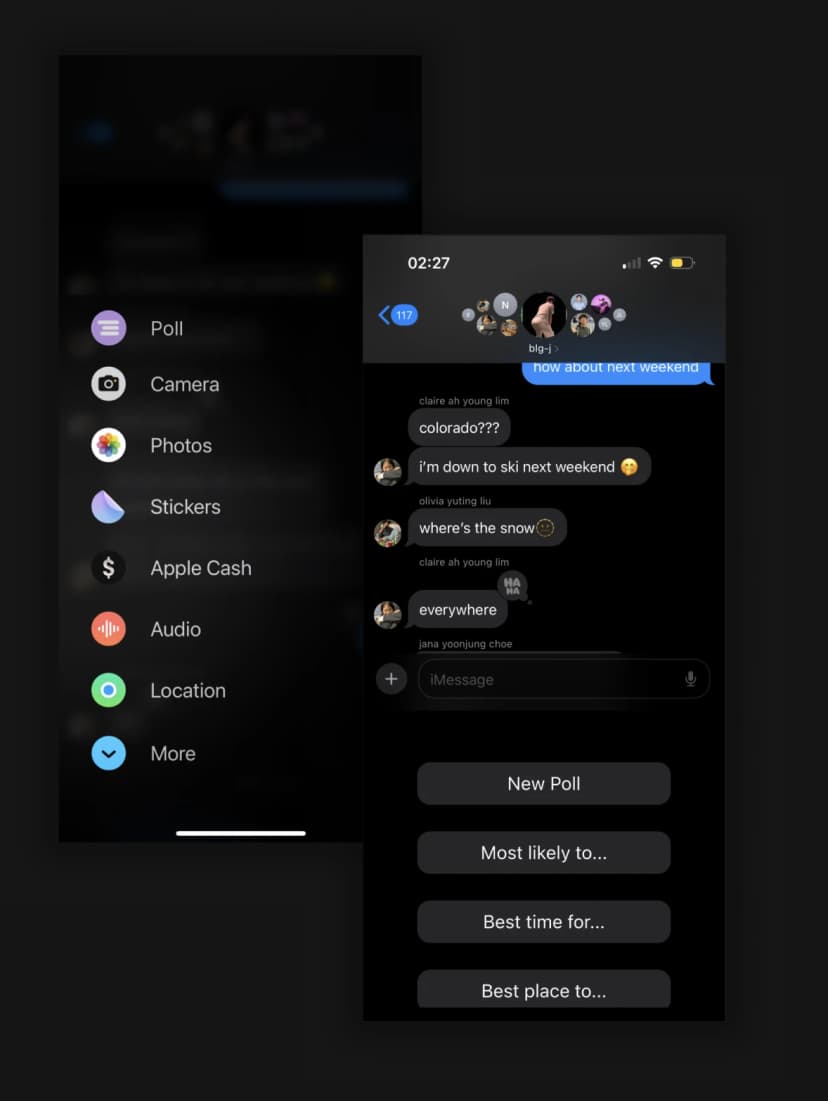 Access - Poll feature placement