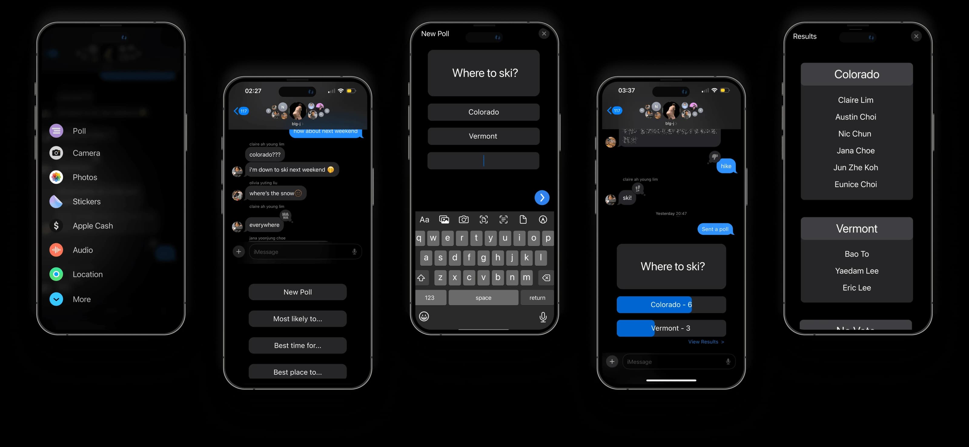 iMessage Polls Final Design